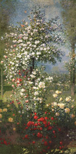 Ernest Quost Roses,Decorative Panel